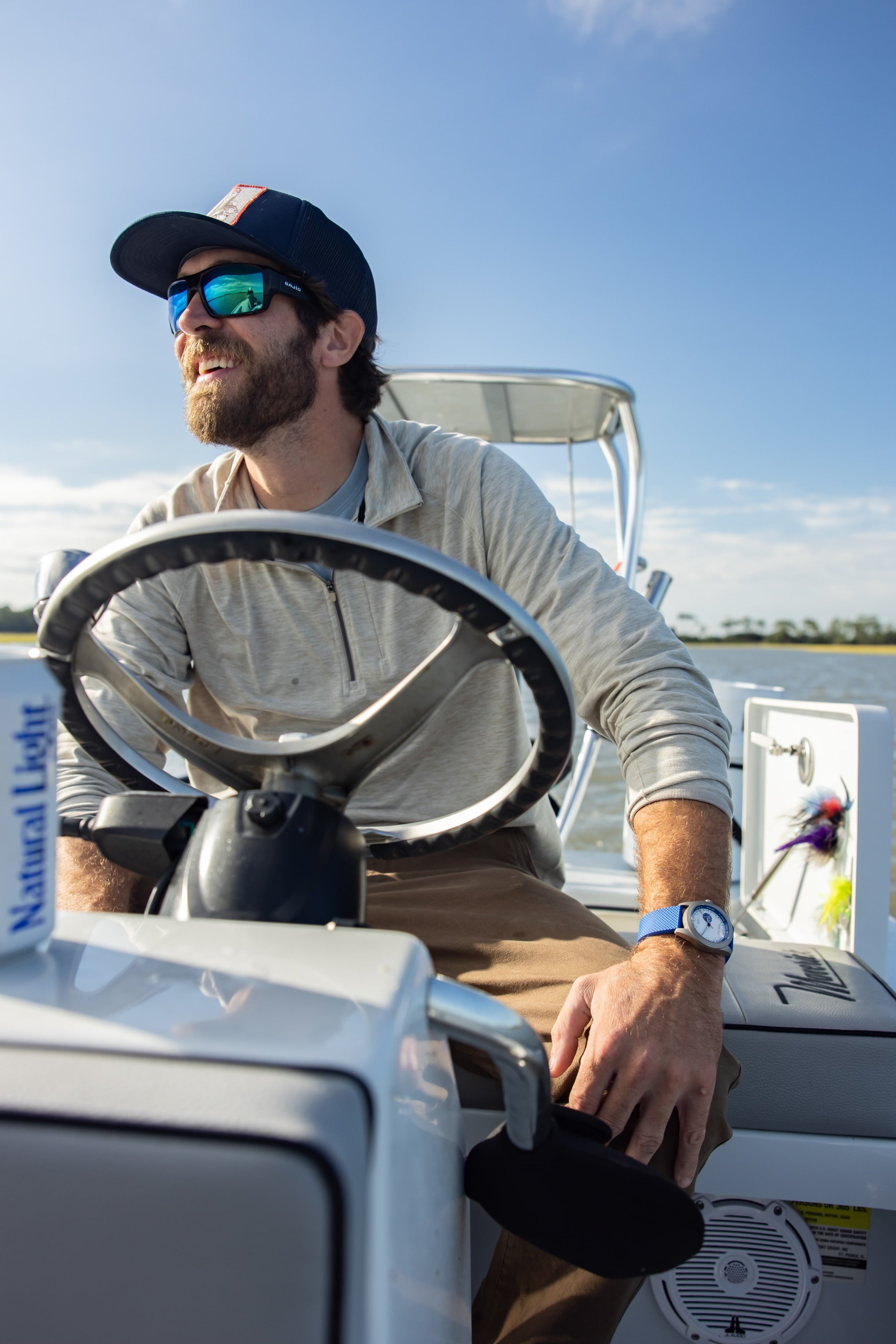 King Tide Watch - White and Blue Dial