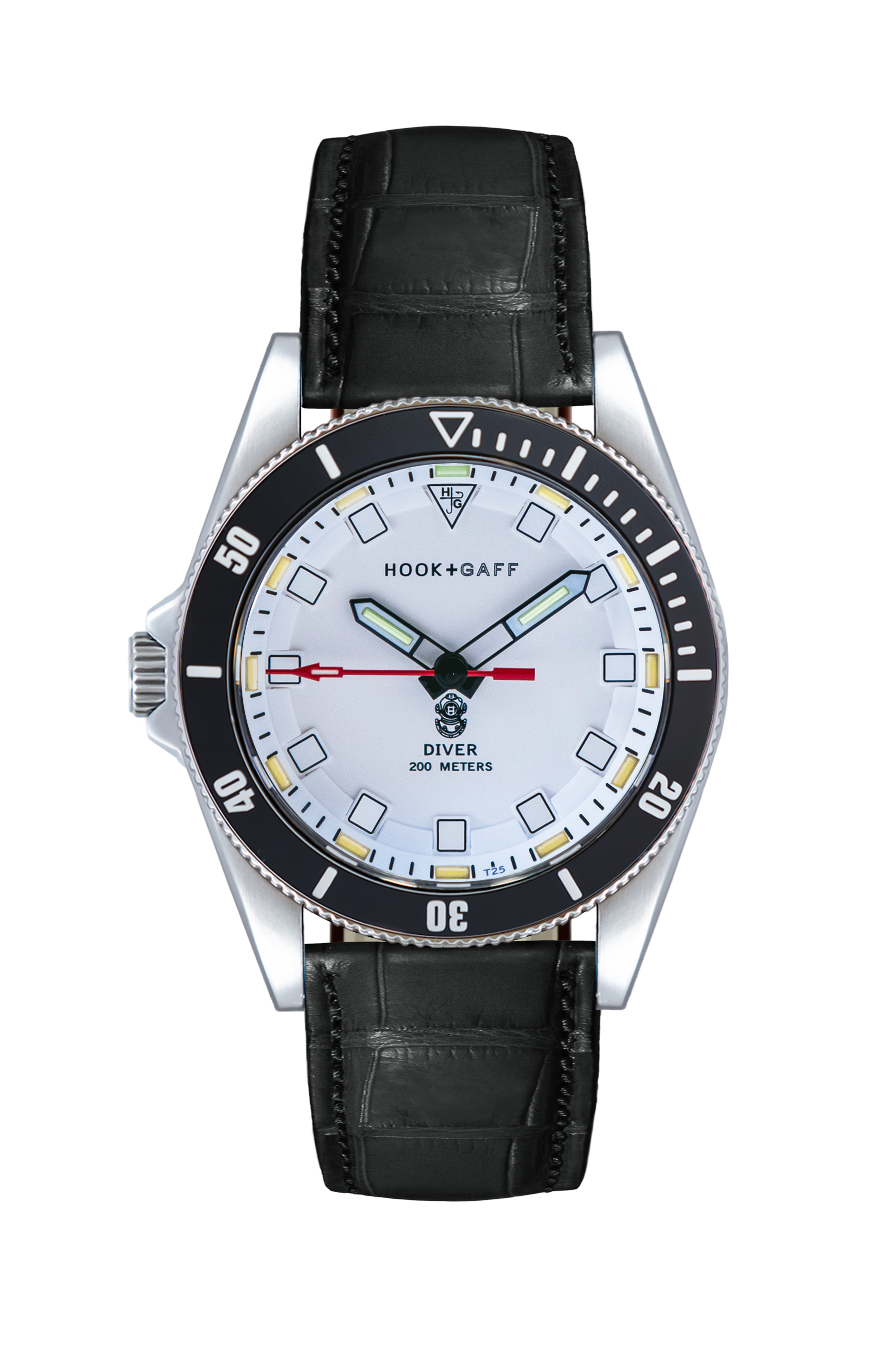 Diver Black Bezel - White Dial