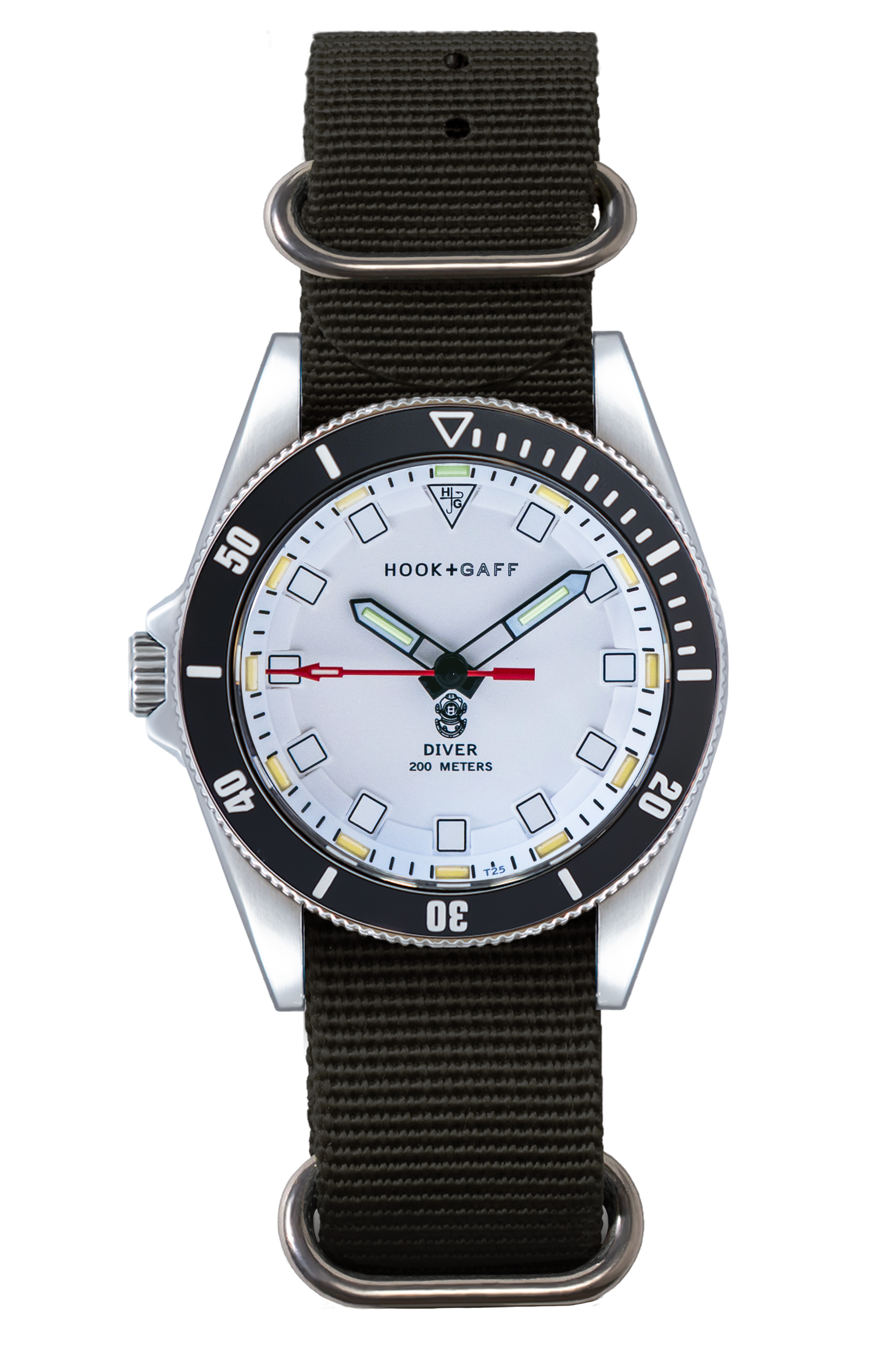 Diver Black Bezel - White Dial