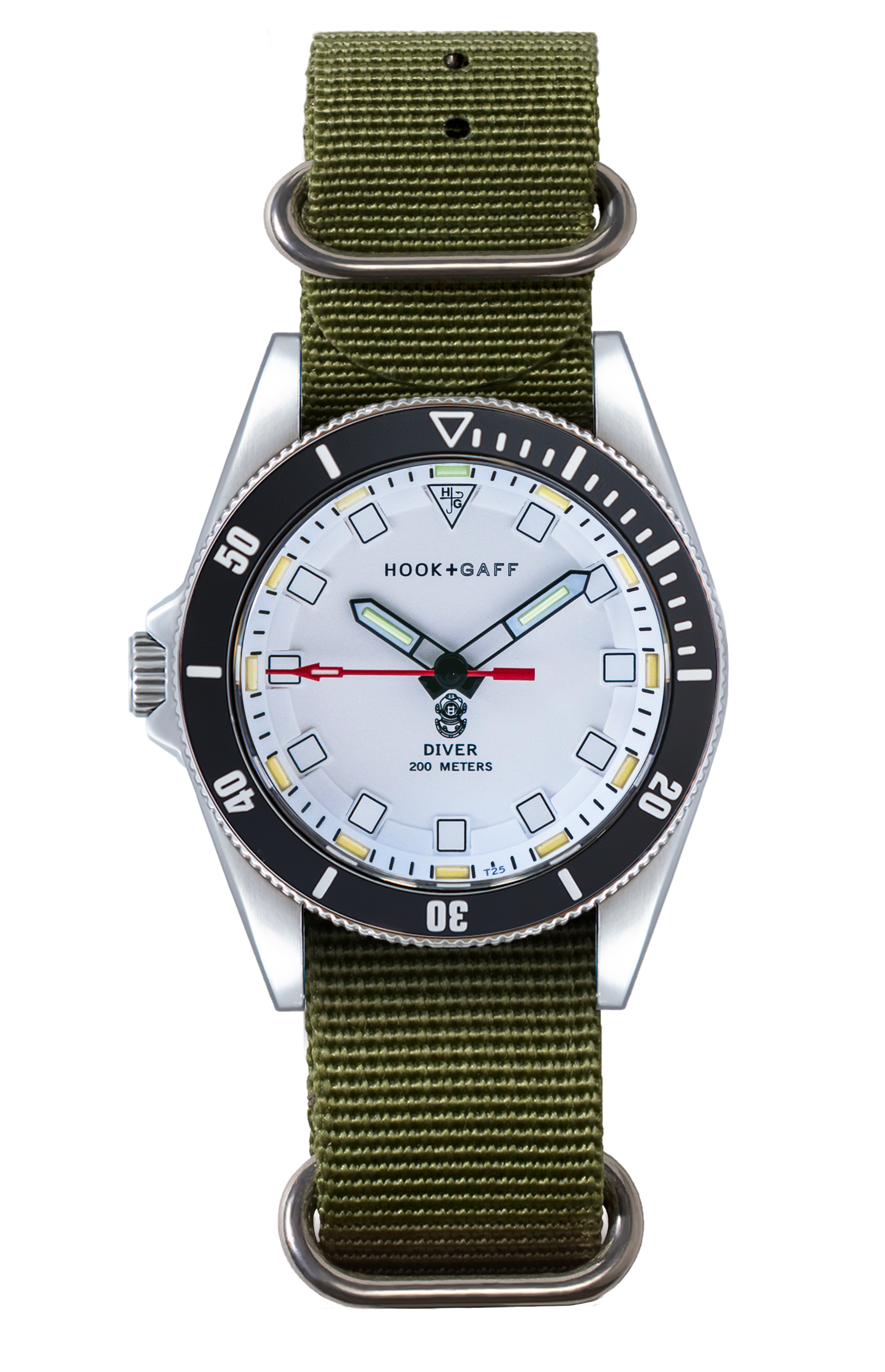 Diver Black Bezel - White Dial