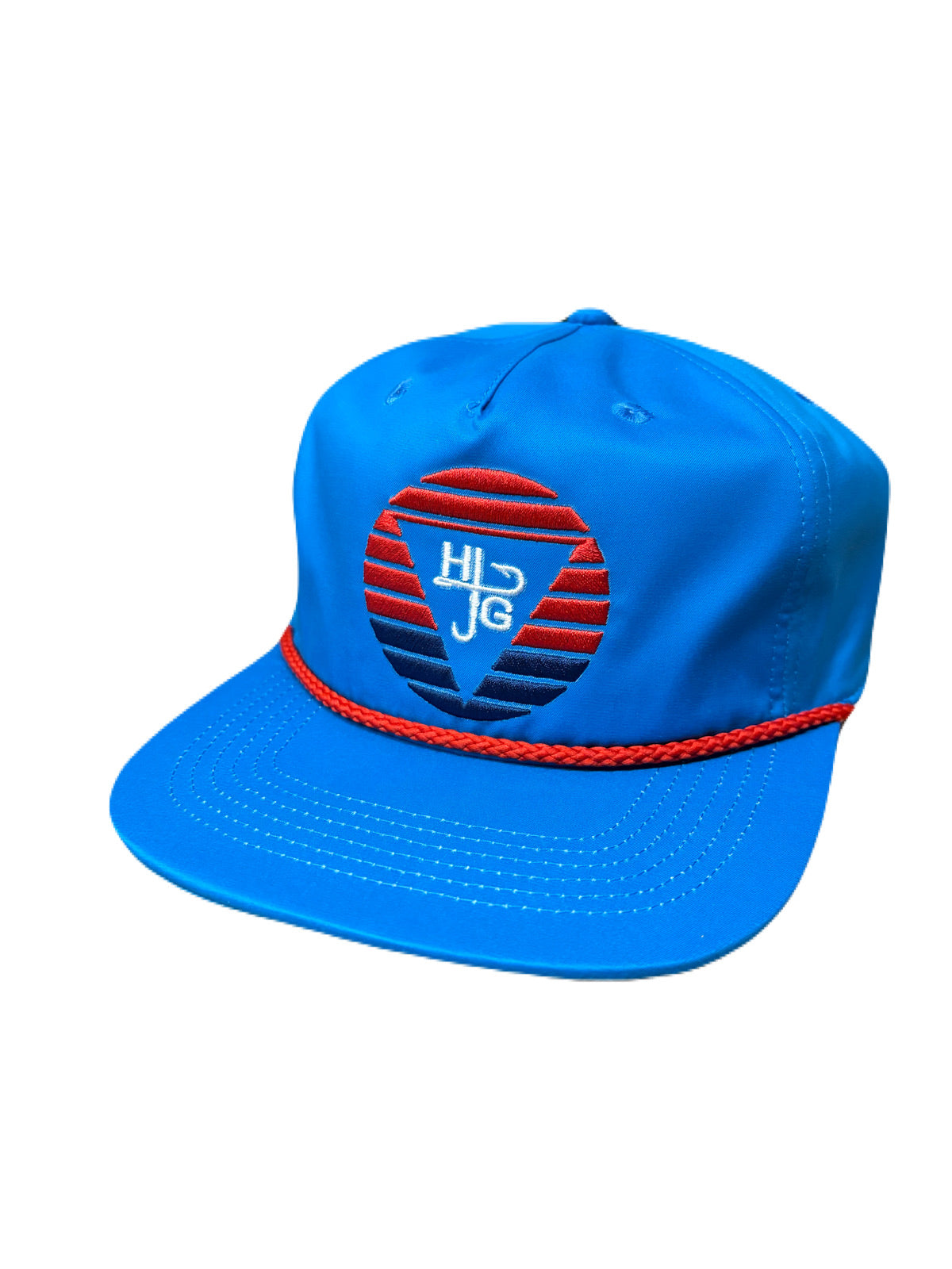 Collegiate Braided Rope Hat - Blue/Navy/Red