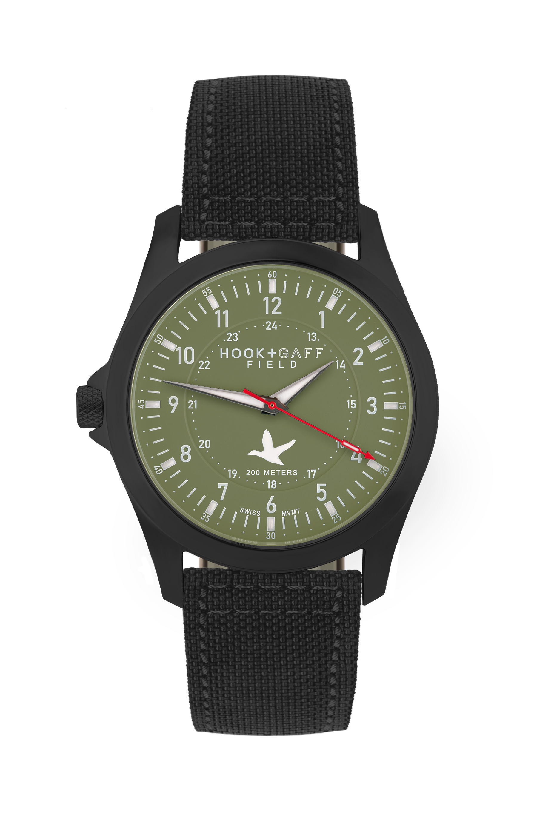 Field Watch Black PVD - Olive Dial