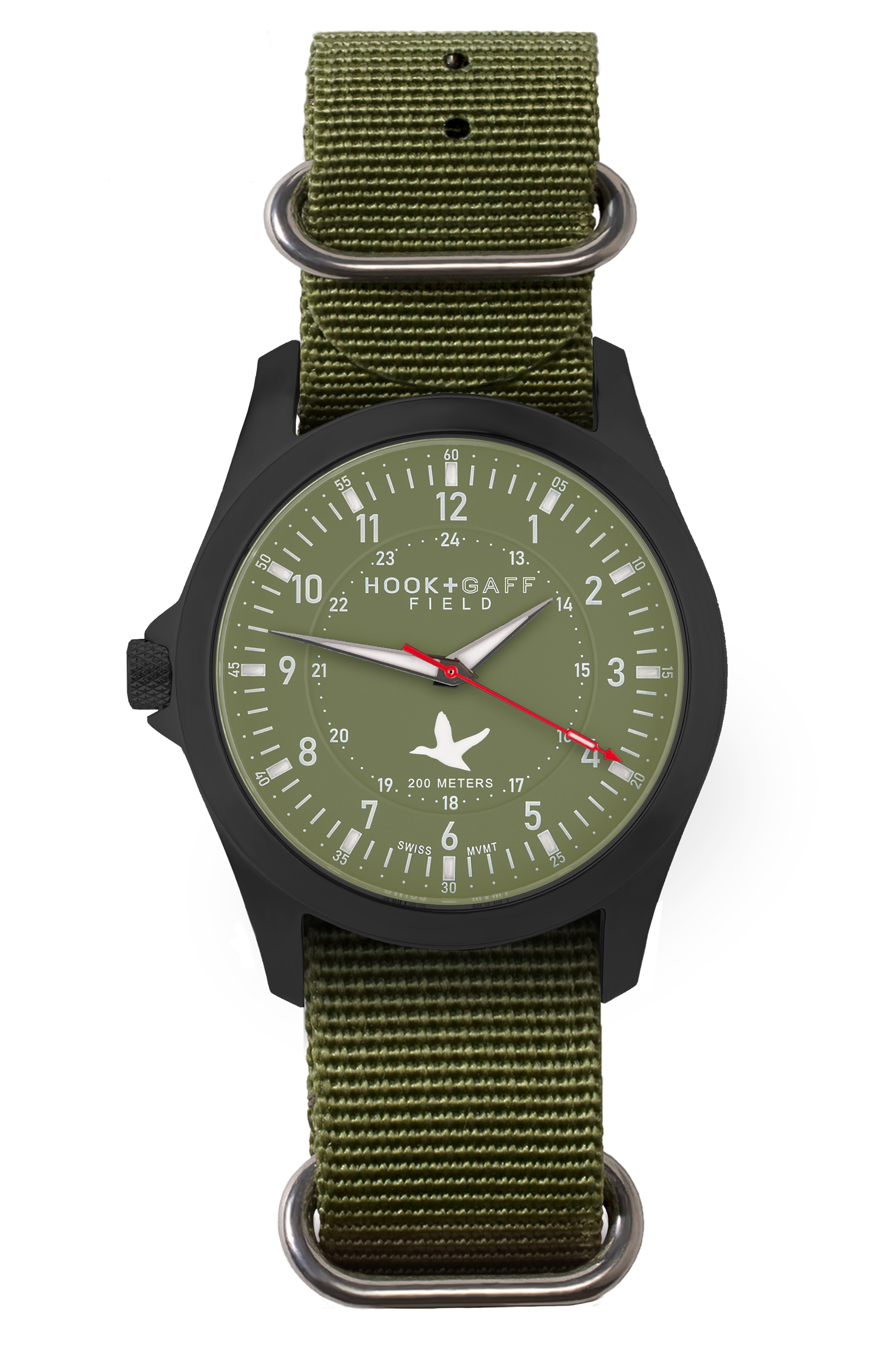 Field Watch Black PVD - Olive Dial