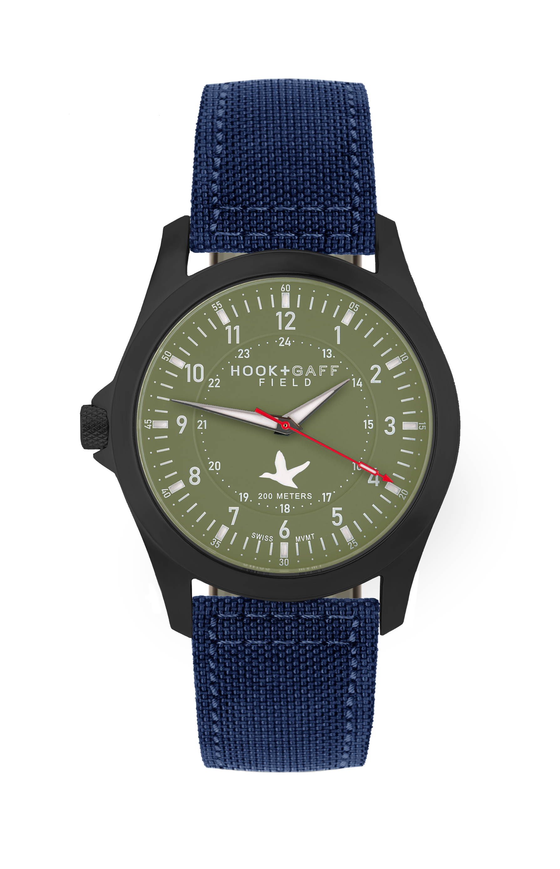 Field Watch Black PVD - Olive Dial