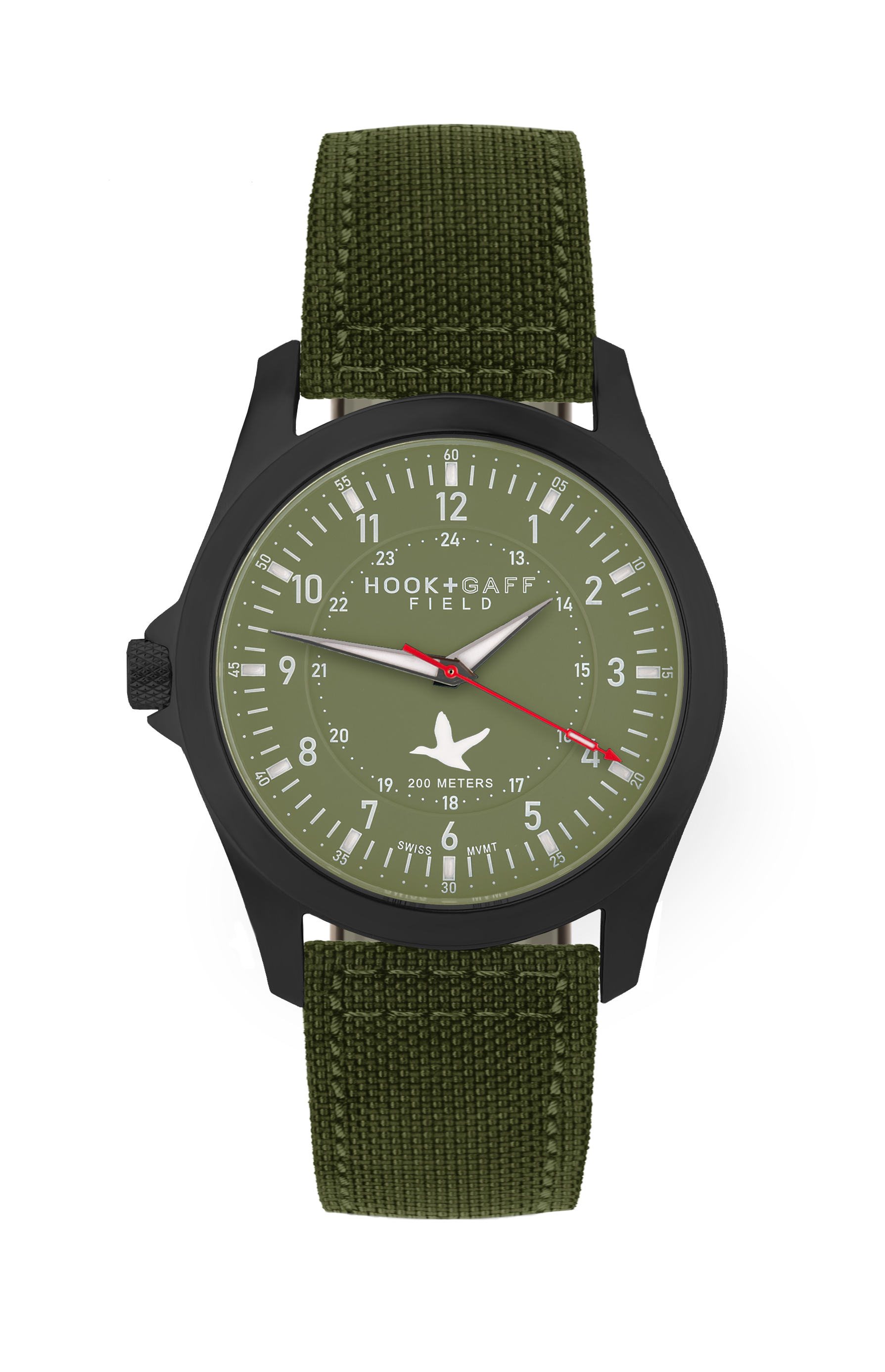 Field Watch Black PVD - Olive Dial