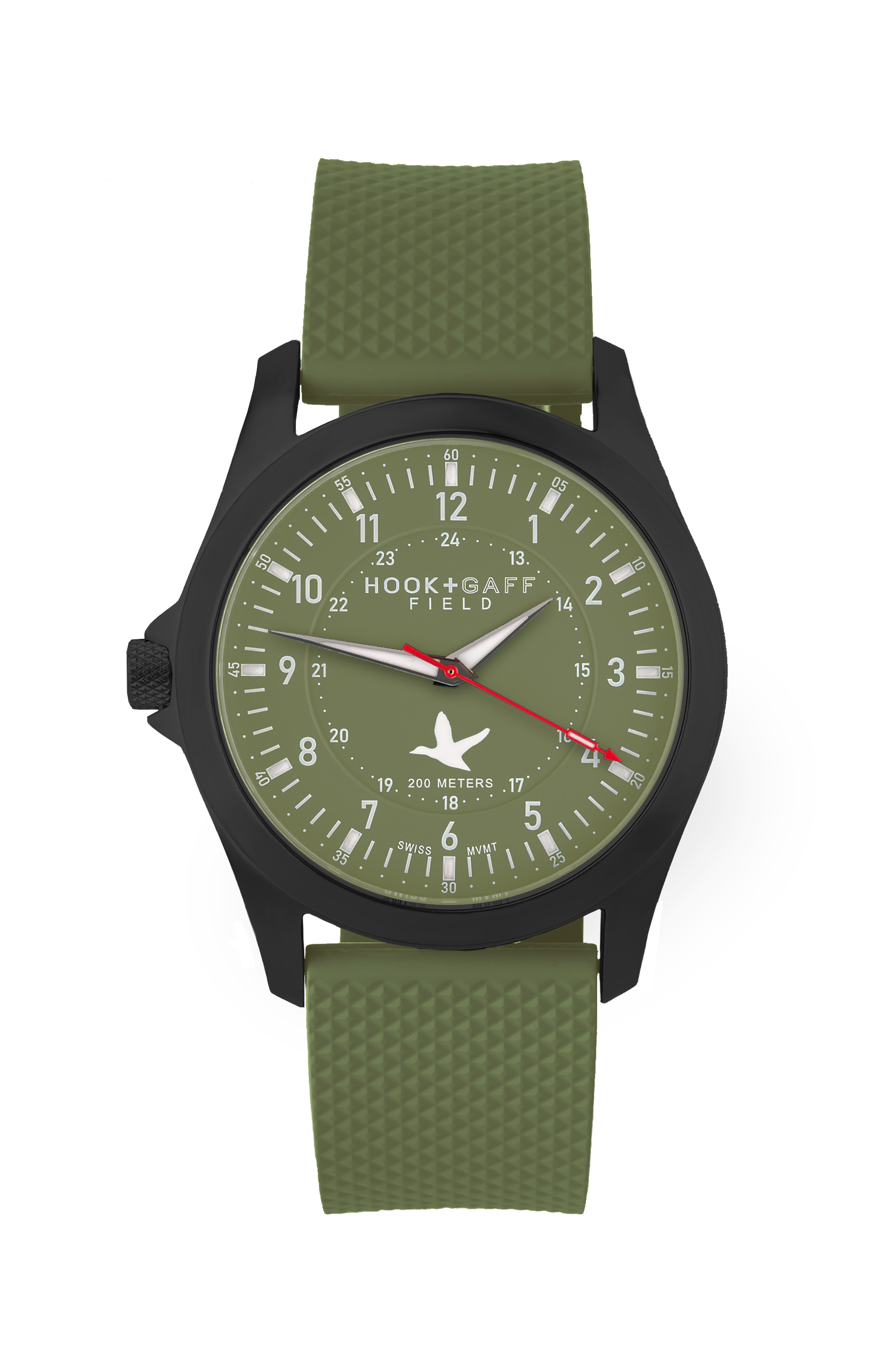 Field Watch Black PVD - Olive Dial