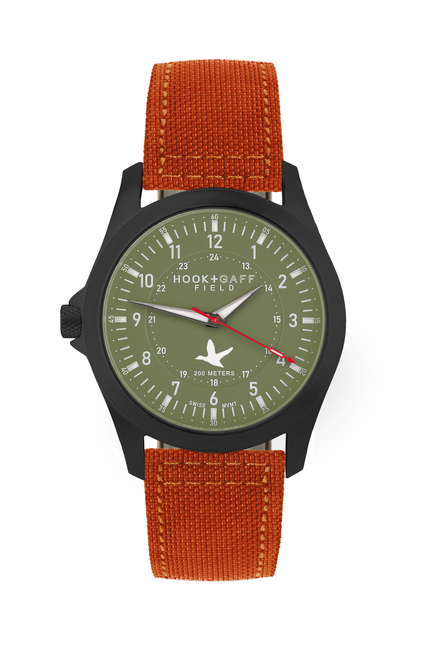 Field Watch Black PVD - Olive Dial