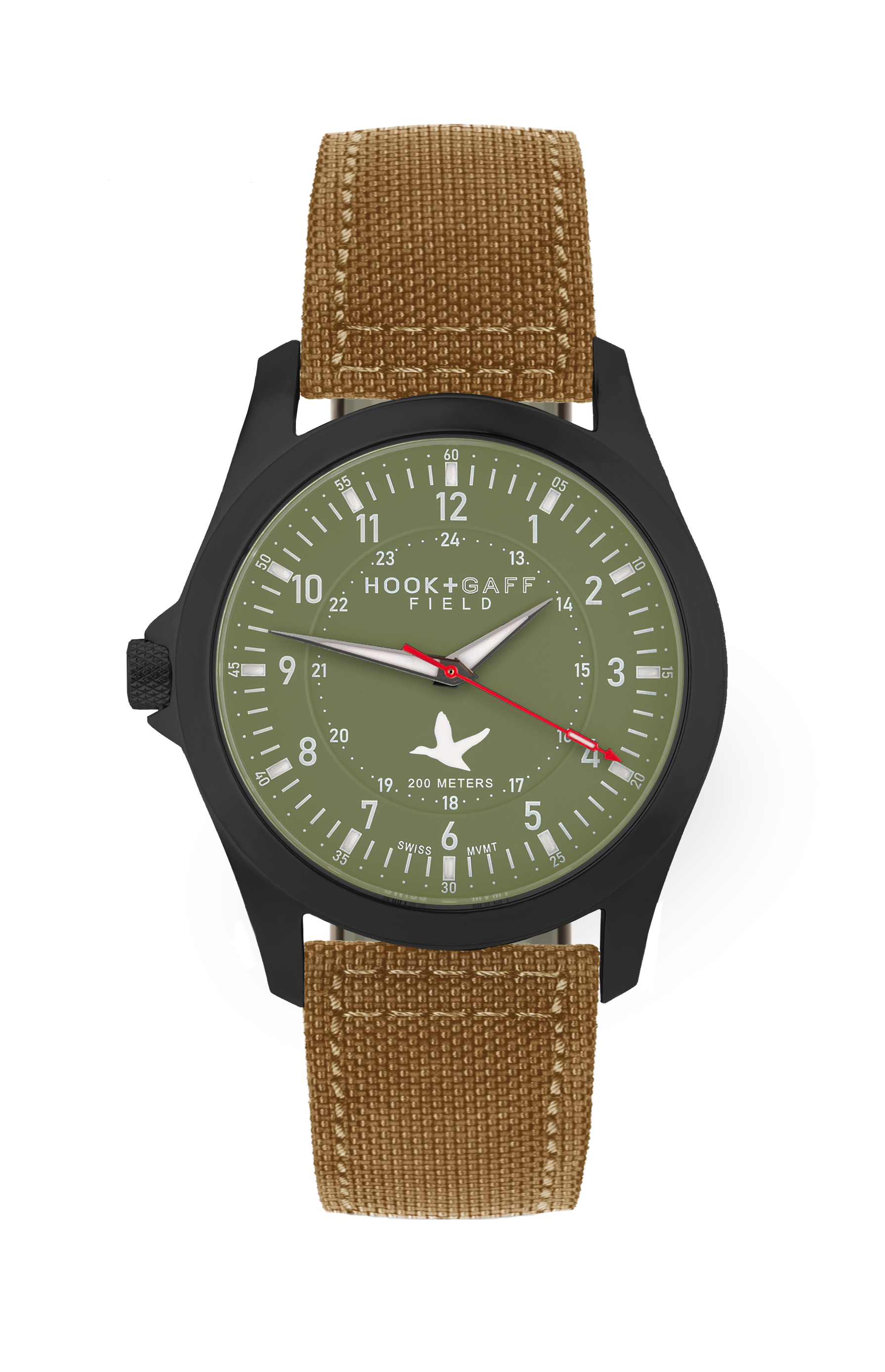 Field Watch Black PVD - Olive Dial
