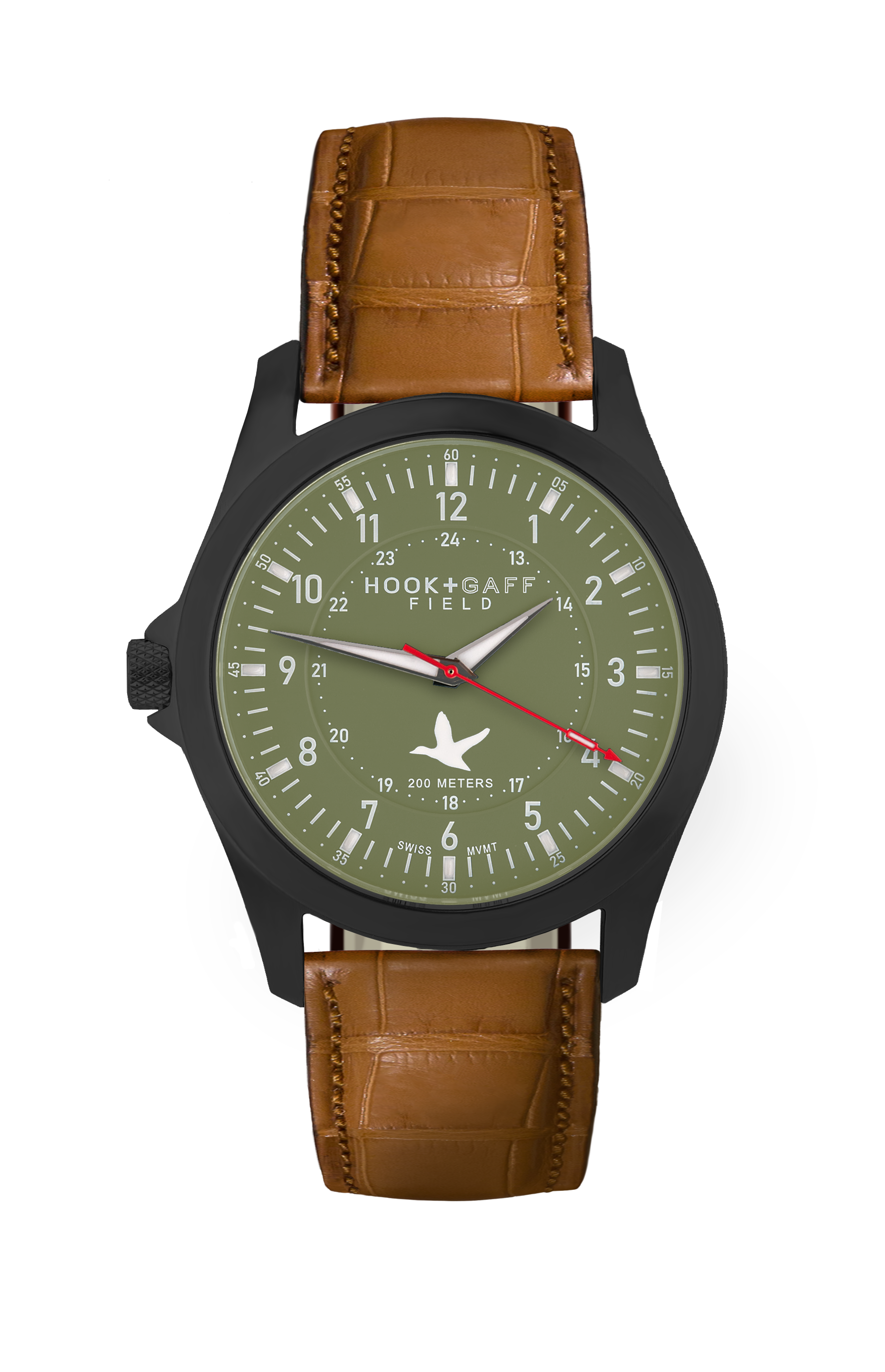 Field Watch Black PVD - Olive Dial