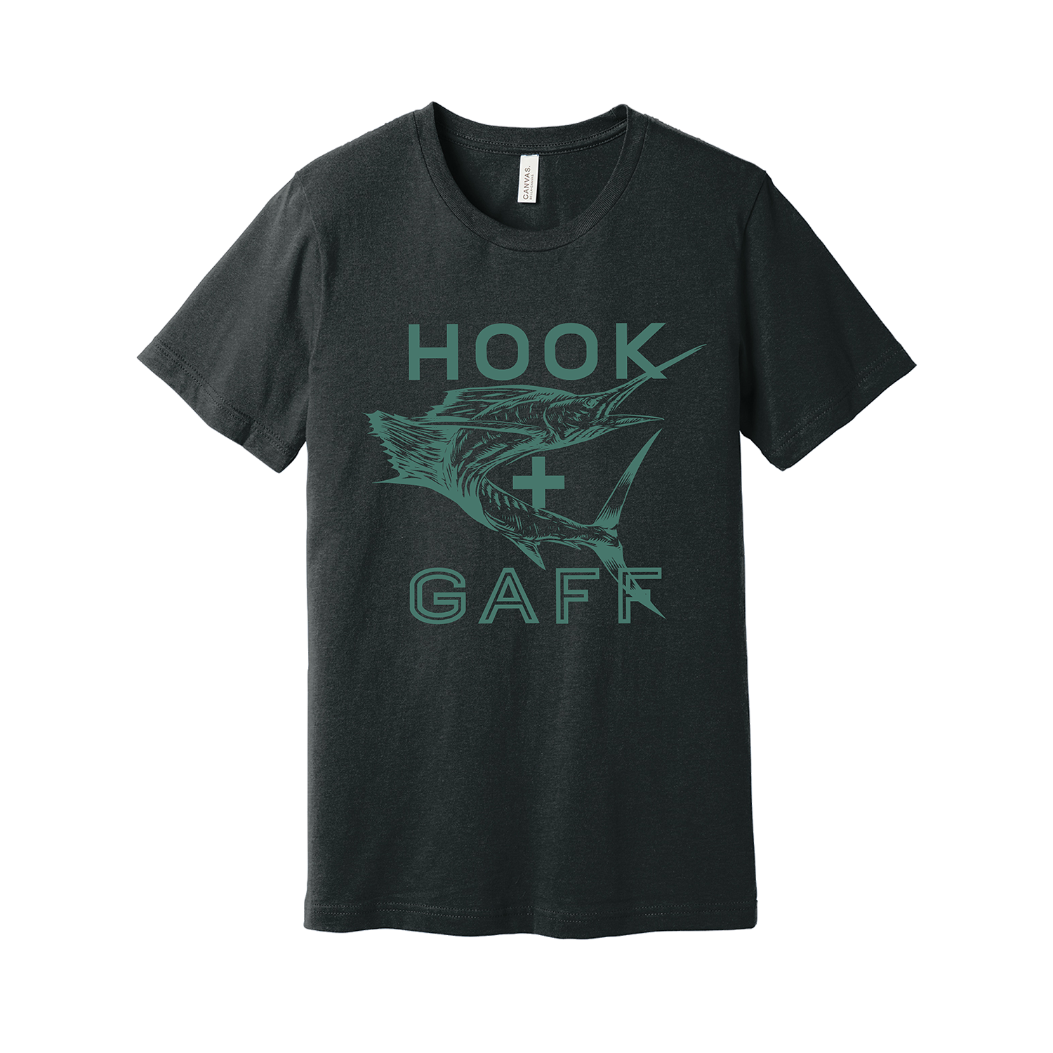 Heathered Charcoal Gray Sailfish Tee
