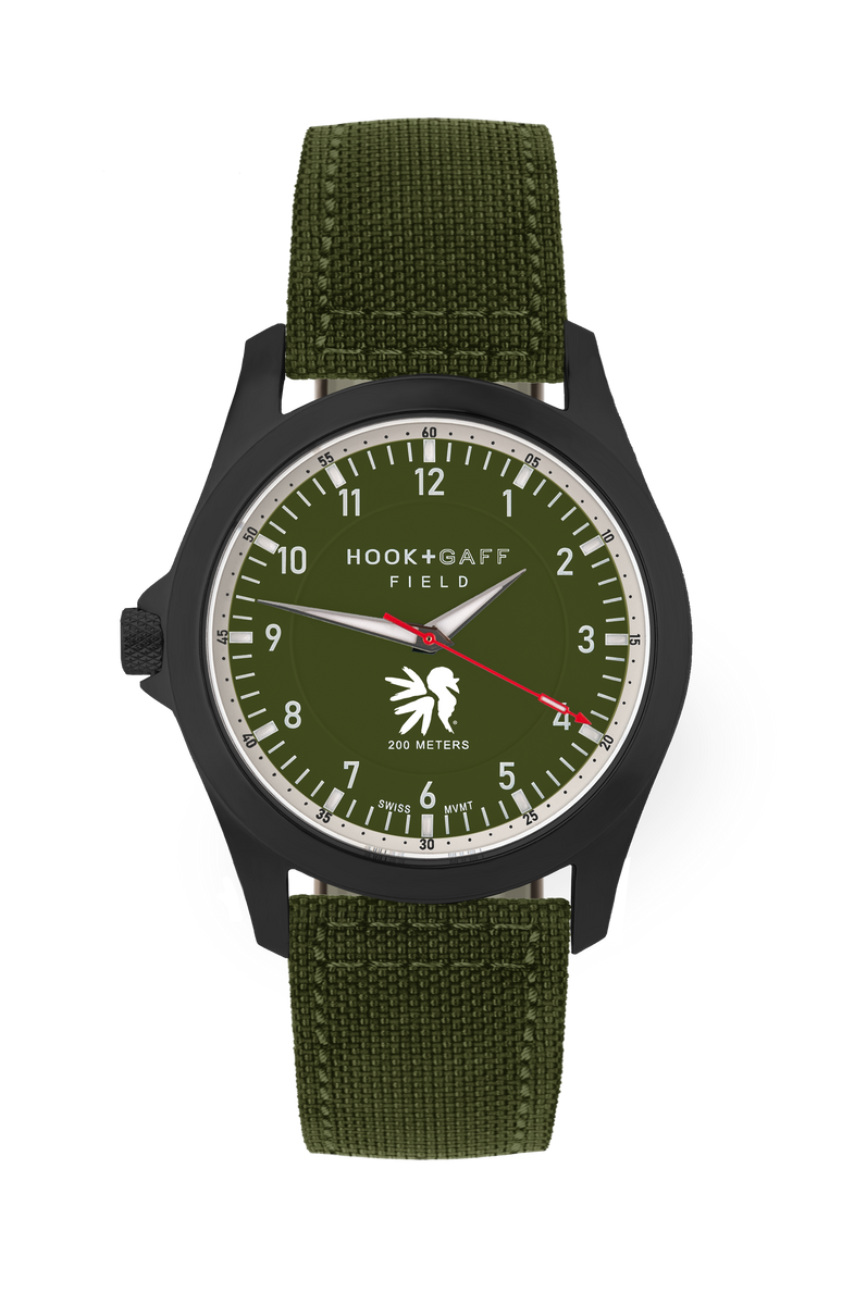 Field Watch Black PVD - NWTF 50th Anniversary Custom Edition Forest Gr –  Hook+Gaff
