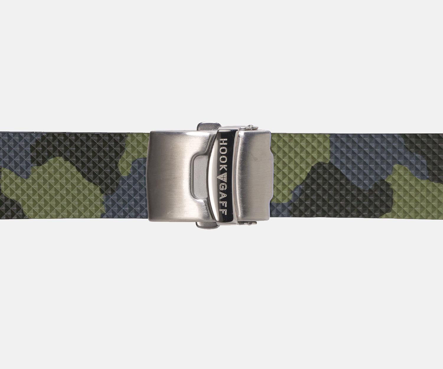 22mm Rubber Dive Watch Strap - Green Camo