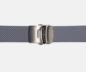 22mm Rubber Dive Watch Strap - Gray