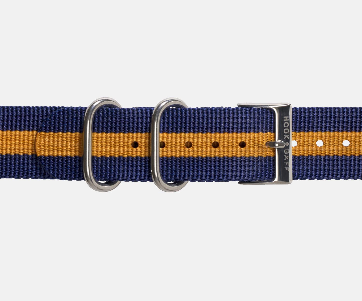 Navy and Orange G10 Nylon Watch Strap