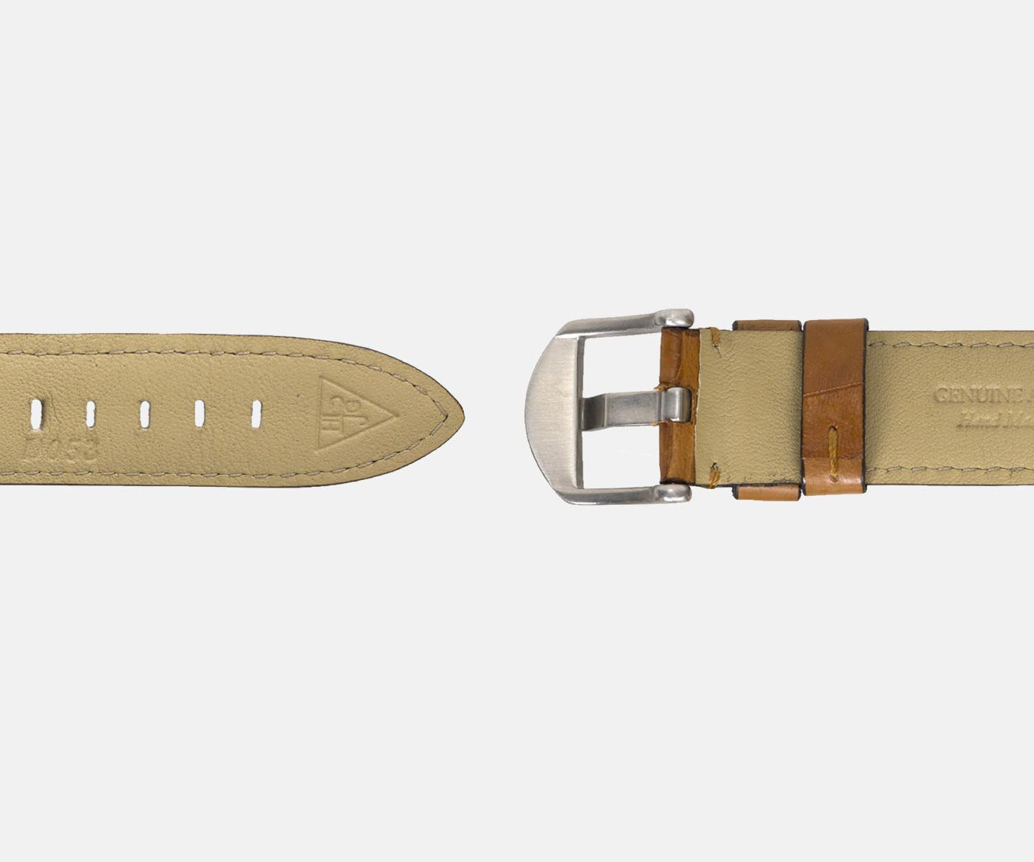 20mm Genuine Alligator Watch Strap - Tan