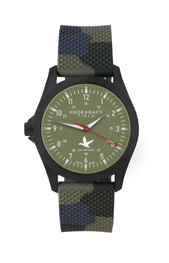 Field Watch Black PVD - Olive Dial