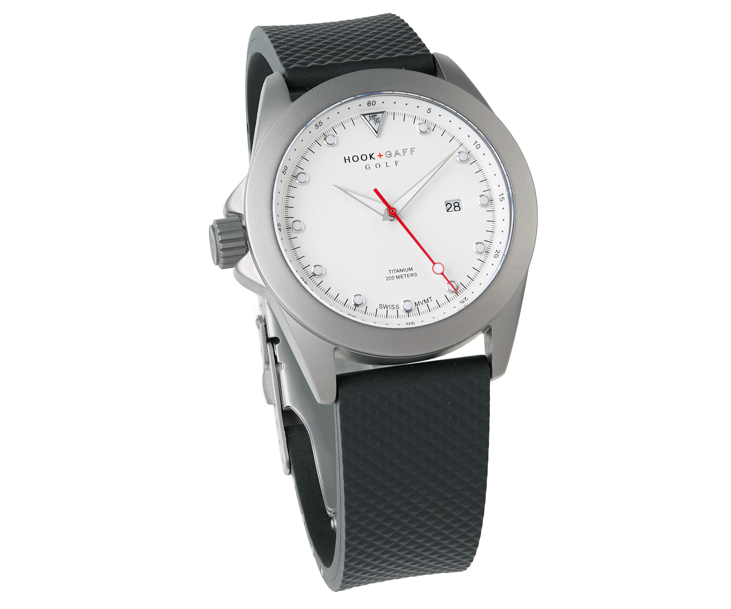 White golf watch sales