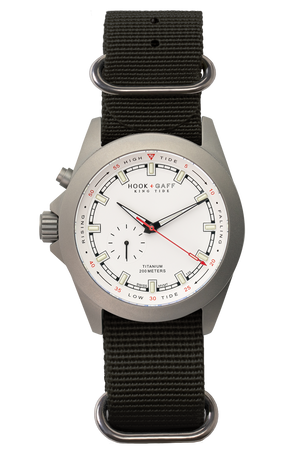King Tide Watch - Analog Tide Watch with White Dial – Hook+Gaff