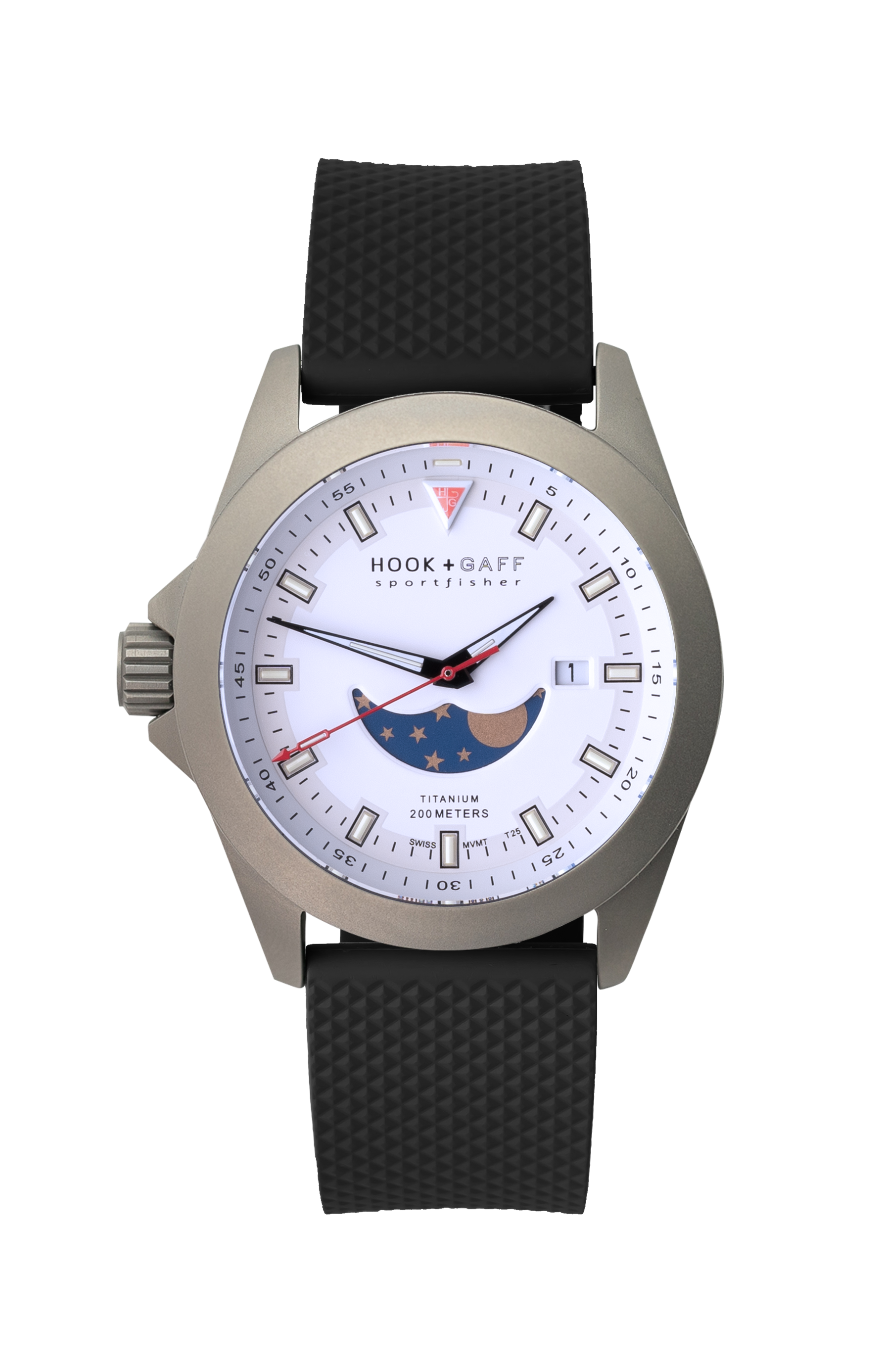 Sportfisher Moonphase - White Dial Gray Dive / White Moonphase Dial