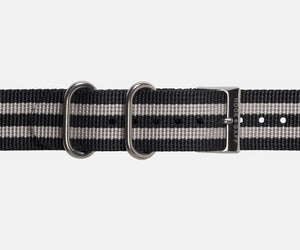Black and Gray G10 Nylon Watch Strap