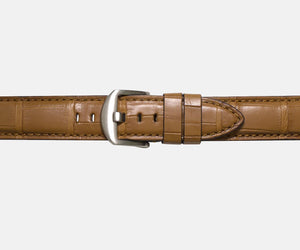 20mm Genuine Alligator Watch Strap - Tan